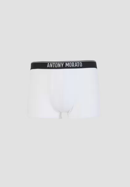 Antony Morato Boxershorts Mit Elastischem Logobund Unterwäsche Herren Weiß
