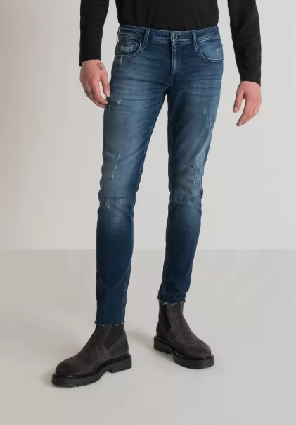 Jeans Super Skinny Fit „Mercury“ Aus Stretch-Denim Mittlere Waschung Antony Morato Blue Denim Jeans Herren