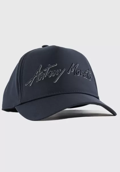 Blue Ink Baseballkappe Aus Popelyne Mit Geprägtem Logo Herren Antony Morato Hüte Und Mützen