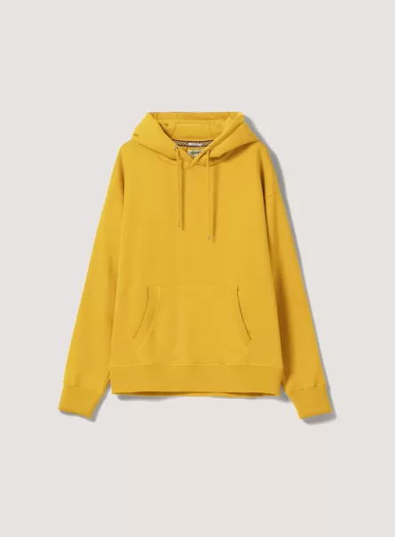 Sweatshirts Mode Männer Sweatshirt With Hood And Pouch Pocket Ye3 Yellow Light Alcott