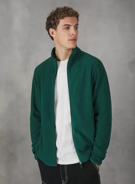 Cardigan Polar Fleece Alcott Männer Gn1 Green Dark Nachschub Sweatshirts