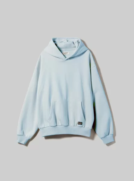 Alcott Männer Markenidentität Az3 Azurre Light Boxy Fit Sweatshirt Mit Kapuze Sweatshirts