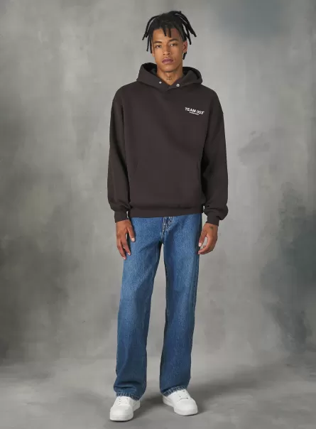 Rabatt Alcott Sweatshirt With Team 053 Print Männer Br1 Brown Dark Sweatshirts