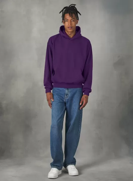 Kompatibilität Männer Alcott Boxy Fit Sweatshirt Mit Kapuze Vi3 Violet Light Sweatshirts