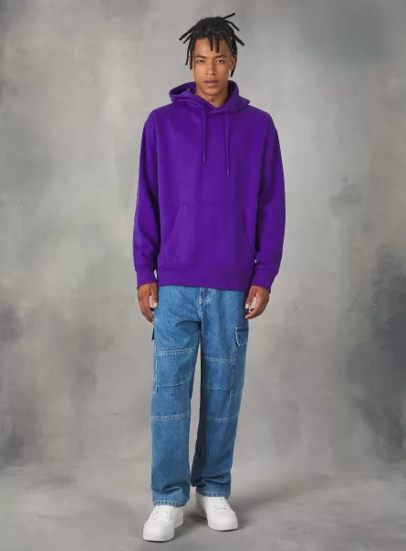 Männer Alcott Vi2 Violet Medium Sweatshirts Sweatshirt With Hood And Pouch Pocket Ermäßigung