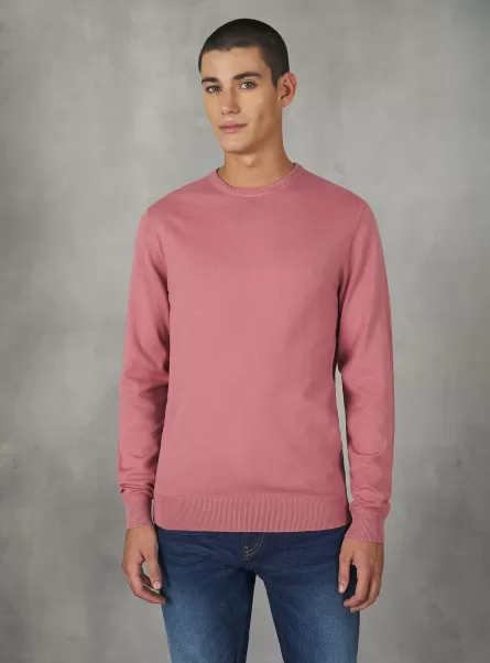 Alcott Strickwaren Pk2 Pink Medium Männer Round-Neck Pullover Made Of Sustainable Viscose Ecovero Wesentlich