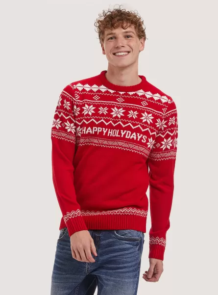 Wh1 Off White Alcott Christmas Family Collection Pullover Rabatt Männer Strickwaren