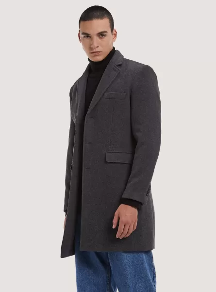 Single Breasted Wool Blend Coat Mäntel Und Jacken Kosten Alcott Männer Gy1 Grey Dark