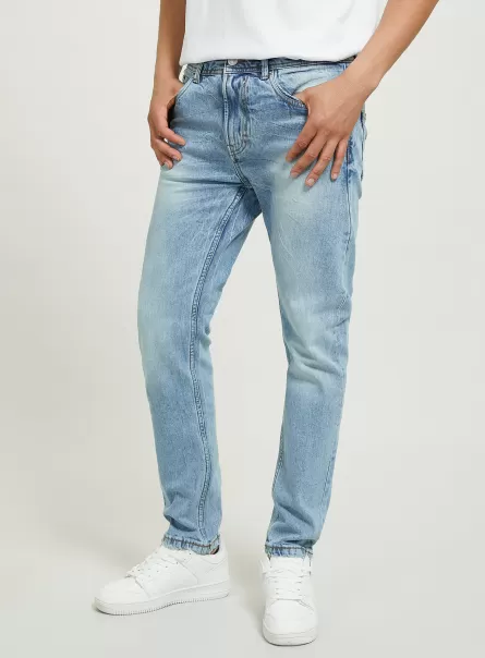 Männer Design Alcott Slim Fit Baumwolljeans D004 Medium Light Blue Jeans
