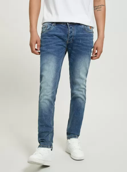 Alcott Männer Jeans Skinny Fit Jeans In Stretch Denim Kaufen D004 Medium Light Blue
