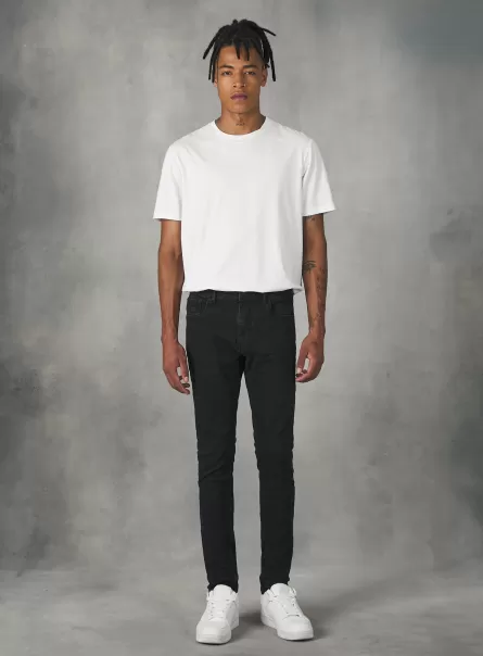 D000 Black Produktsicherheit Super Skinny Jeans In Stretch Denim Alcott Jeans Männer