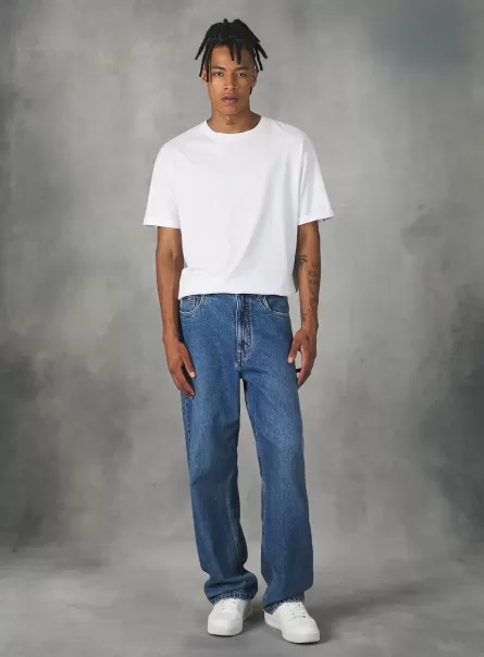 Männer Loose-Fit Jeans Geschäft D003 Medium Blue Jeans Alcott
