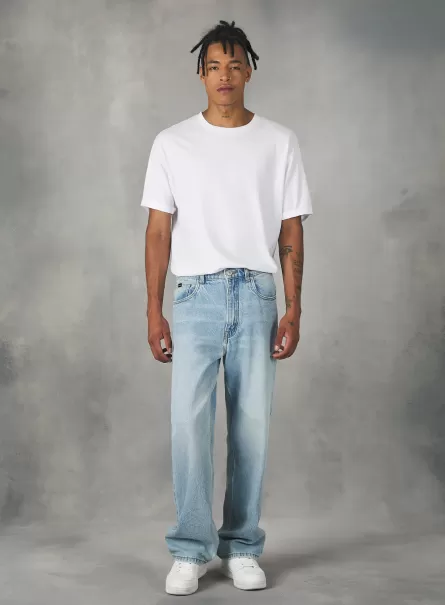Jeans Alcott Männer Loose-Fit Jeans Handhabung D006 Azure