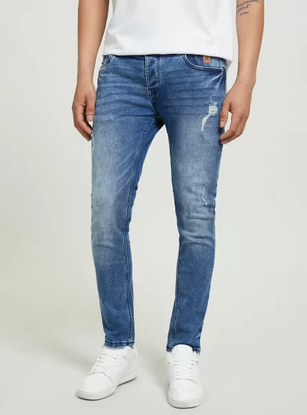 Alcott Männer Angebot D005 Light Blue Jeans Skinny Fit Jeans In Stretch Denim