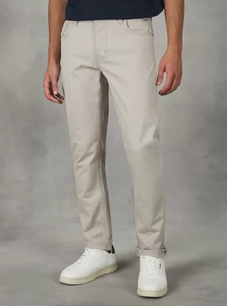 Männer Rabatt Hosen Sa2 Sand Medium Skinny Fit Cotton Trousers Alcott