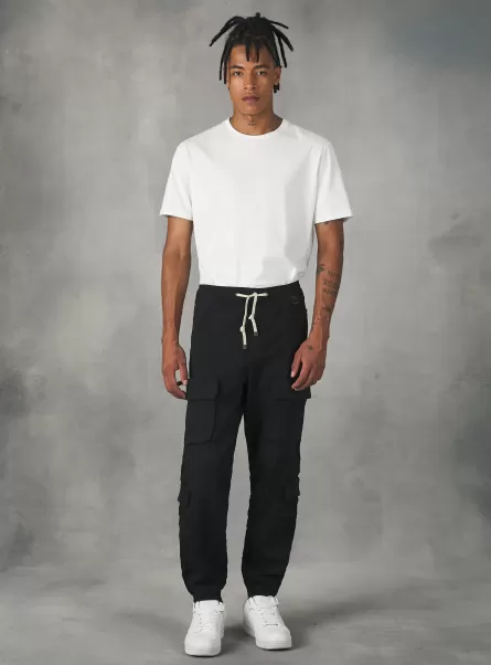 Hosen Männer Bk1 Black Produktstandard Jogger Trousers With Large Pockets Alcott