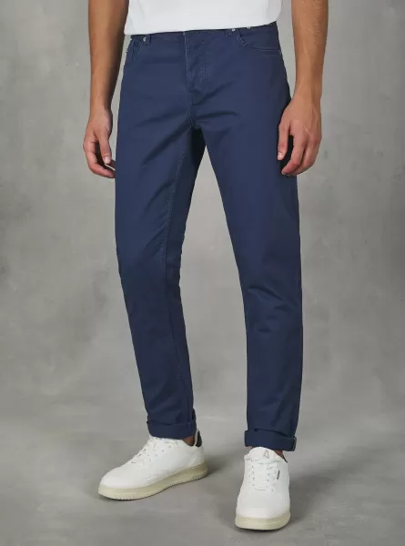 Alcott Skinny Fit Cotton Trousers Hosen Männer Bl2 Blue Medium Bestellung