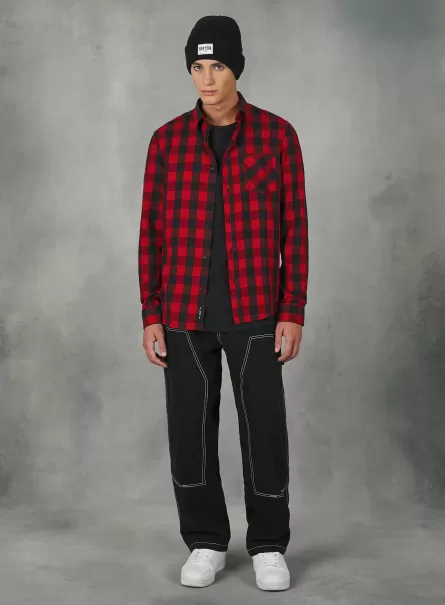Hemden Checked Cotton Shirt Männer Alcott Rd1 Red Dark Preisstrategie