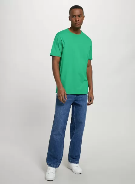 Markenstrategie T-Shirts Gn2 Green Medium Alcott Männer Cotton Crew-Neck T-Shirt
