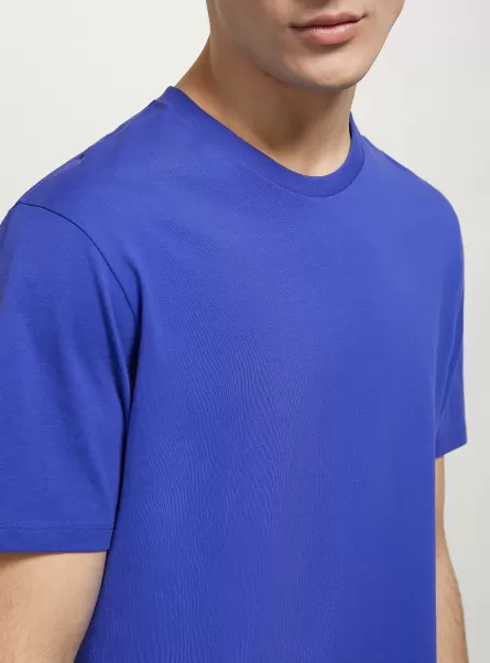 Qualität Männer Vi1 Violet Dark Alcott Cotton Crew-Neck T-Shirt T-Shirts