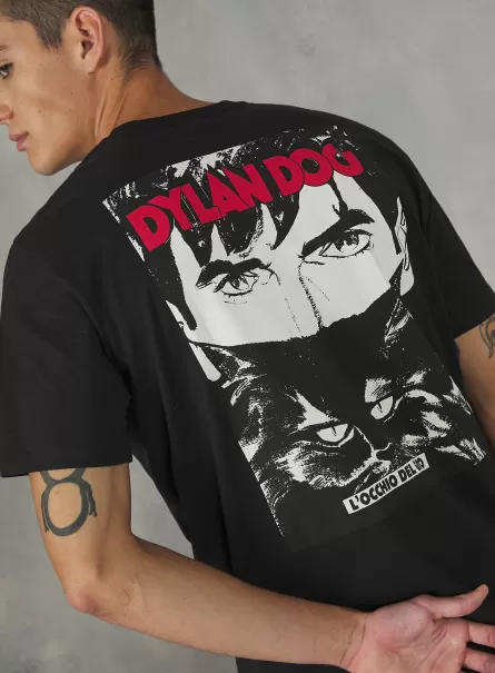 Dylan Hund / Alcott-T-Shirt Männer T-Shirts Preisniveau Bk1 Black