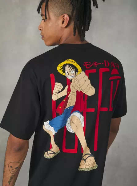 Bk1 Black T-Shirts Kompatibilität Männer One Piece / Alcott T-Shirt