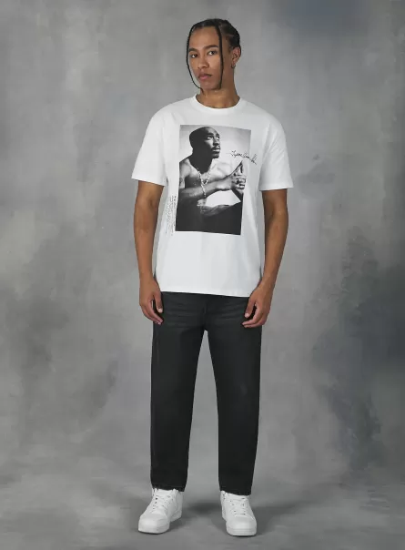 T-Shirts Männer Markt Wh1 Off White Tupac / Alcott T-Shirt