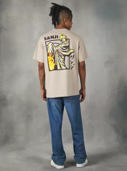 Bg2 Beige Medium Männer One Piece / Alcott T-Shirt Angebot T-Shirts