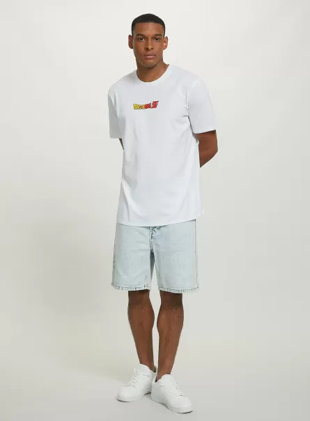Männer Flexibilität Wh3 White Dragon Ball X Alcott T-Shirt T-Shirts