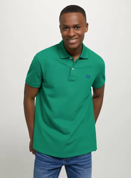 Polo Männer Gn2 Green Medium Das Günstigste Alcott Cotton Piqué Polo Shirt With Embroidery
