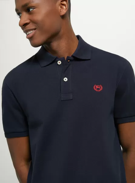 Männer Alcott Polo Na1 Navy Dark Empfehlen Cotton Piqué Polo Shirt With Embroidery
