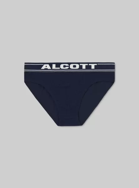 Männer Qualität Na2 Navy Medium Unterwäsche Stretch Cotton Briefs With Logo Alcott