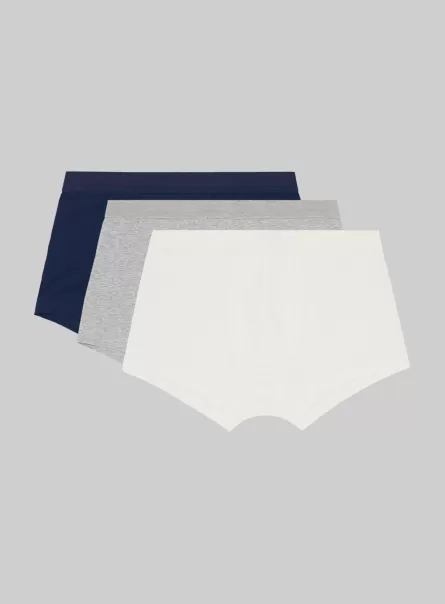 Männer Unterwäsche Verkaufen Set Of 3 Pairs Of Stretch Cotton Boxer Shorts Mgy2/Na2/Wh2 Alcott