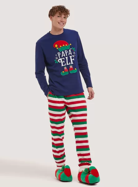 Pijamas Alcott Rabatt Männer Na1 Navy Dark Pyjamas Elf Christmas Family Collection