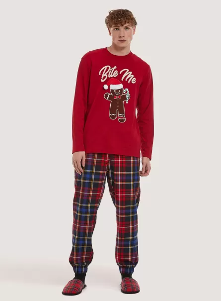 Mengenrabatt Christmas Collection Pajamas Männer Pijamas Alcott Rd2 Red Medium
