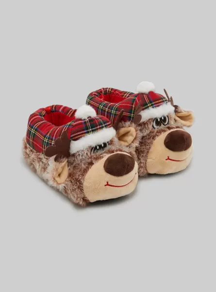 Reindeer Slippers Christmas Collection Alcott Rein Reindeer Schuhe Sonderangebot Männer