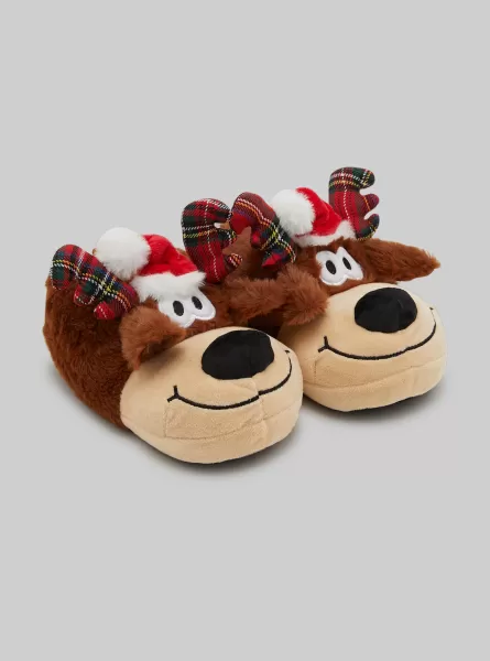 Mini Me Reindeer Slippers Christmas Collection Schuhe Rein Reindeer Männer Alcott Neues Produkt