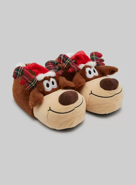 Schuhe Rein Reindeer Reindeer Slippers Christmas Collection Alcott Männer Handhabung