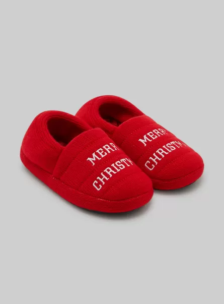 Schuhe Rd2 Red Medium Vertrieb Alcott Mini Me Christmas Collection Slippers Männer