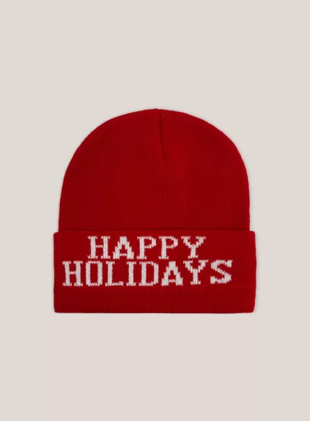 Männer Alcott Produktstandard Hüte Cappello Happy Holidays C4498 Red