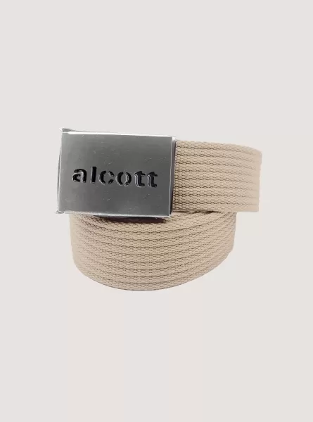 Braided Belt With Logo Alcott Männer Gürtel Hochwertig Cr2 Cream Medium