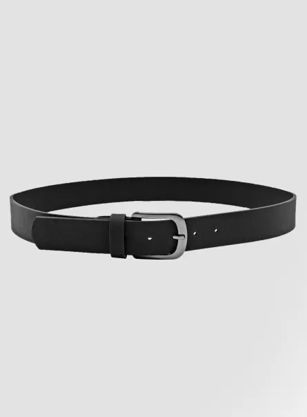 Männer Bk1 Black Alcott Rabattaktion Gürtel Basic Leather-Effect Belt