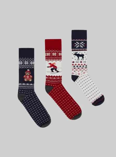 Socken Xmas Set Of 3 Pairs Of Christmas Socks Eleganz Alcott Männer