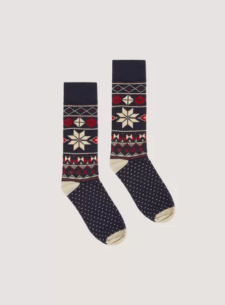 Männer Na1 Navy Dark Alcott Christmas Socks Ergonomie Socken