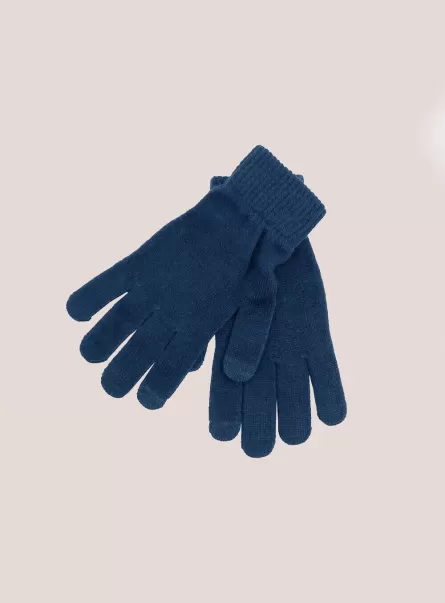 Handschuhe Alcott Qualität Guanti Touch Screen Männer Ob2 Blue Oil Med.