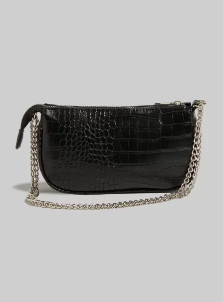 Alcott Preis Night Out Bk1 Black Leather-Effect Mini Bag With Chain Frauen