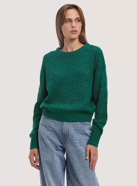Strickwaren Alcott Frauen Comfort Fit English Stitch Pullover Qualität Gn1 Green Dark