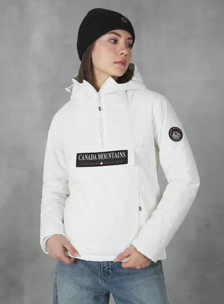 Wh2 White Mäntel Und Jacken Anorak Jacket With Recycled Padding Neues Produkt Frauen Alcott