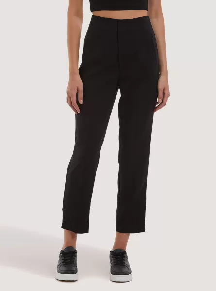 Hosen Frauen Alcott Plain-Coloured Trousers With Darts Bk1 Black Sonderrabatt