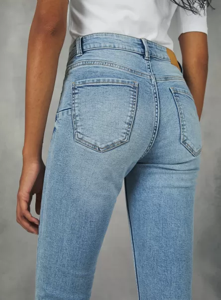 Skinny Jeans With Push-Up Effect Jeans Alcott Frauen Mode D007 Light Azure
